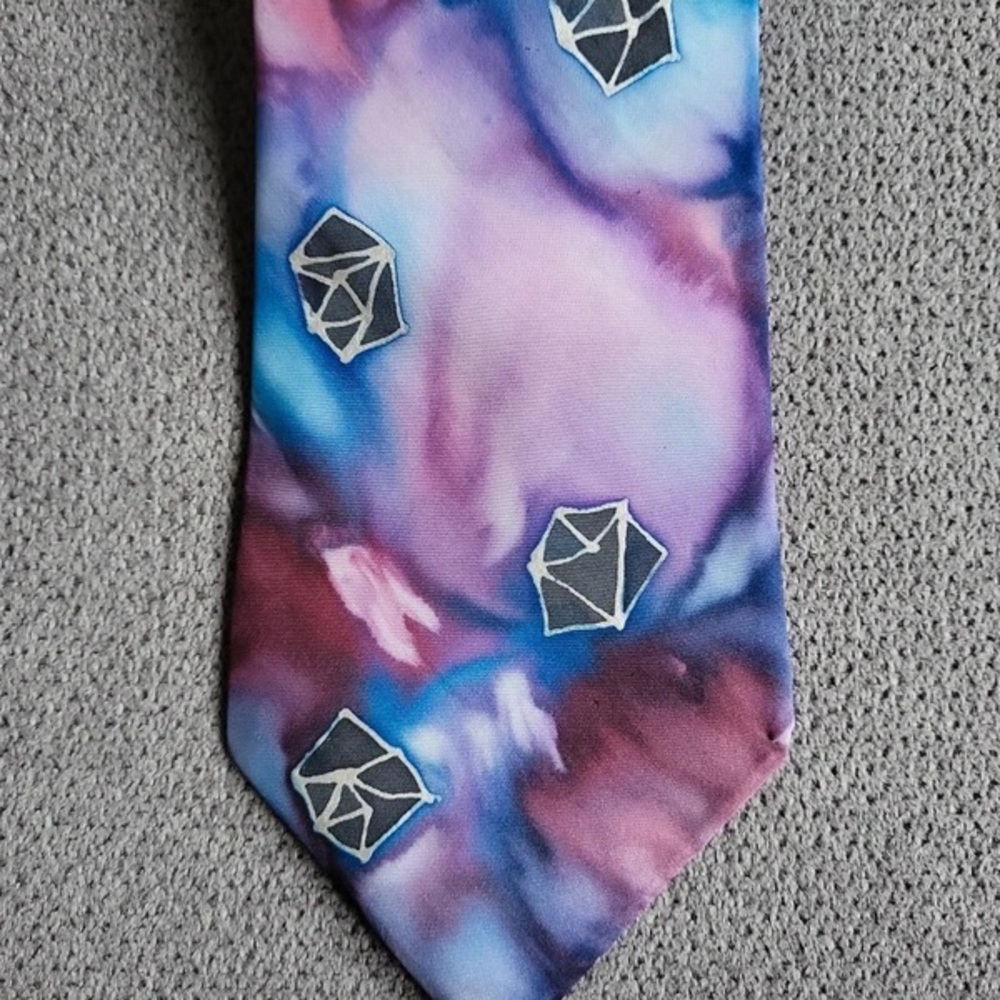 Abstract Pattern Tie in Multicolor - image 2